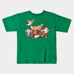 Cute Forest Animals Kids T-Shirt